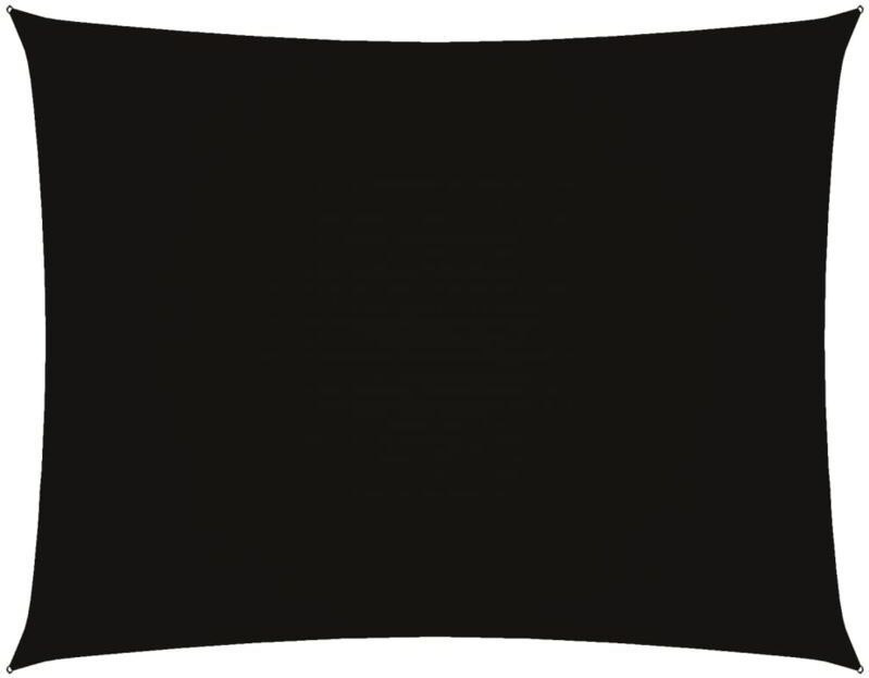 Sonnensegel Oxford-Gewebe Rechteckig 3x4,5 m Schwarz Vidaxl