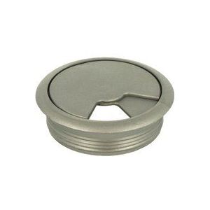 Ms Beschläge - Kabelkanal 10er Pack Kabeldurchlass Kunstoff ø60mm Kabelführung Kabelöffnung alu