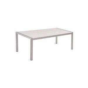 Gartentisch Weiß Aluminium für 6 Personen 180 x 90 cm Modern Design