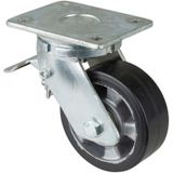 FP - bs-r Schwerlast-Lenkrolle RR120.B80,m Feststeller,Rad Ø125 Elastik-Reifen,200kg