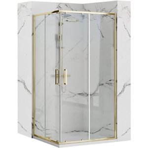 Duschkabine REA Punto 80x100 Gold