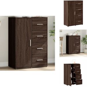 Vidaxl - Sideboard Braun Eichen-Optik 60x31x84 cm Holzwerkstoff - Schreibtisch - Wohnzimmermöbel - Sideboard - Regal - Eiche Optik