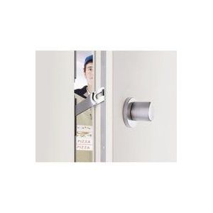 Knauf mit Rosette für Türwächter, Edelstahl matt - Winkhaus