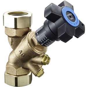 Oventrop - Hydrocontrol vtr Strangregulierventil dn 10 g 5/8' Außengewinde mit Blindstopfen, Rotguss