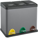 SVITA TC3X8 Mülleimer grau 24 Liter 3x8 Liter