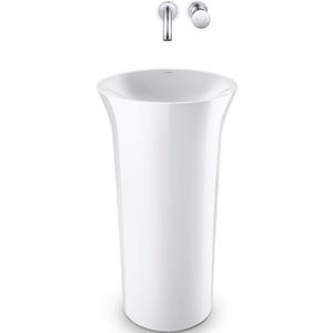 Duravit - White Tulip Freistehender Waschtisch für Wandanbindung, Breite