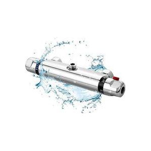 Paryou - Duscharmatur mit Thermostat, Duschthermostat Mischbatterie Dusche Thermostat mit 38 °c Sicherheitstaste, Aufputz Chrom Thermostat