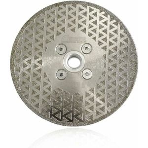 X Diamantscheibe, 125 mm, doppelseitig, galvanisiertes Sägeblatt zum Schneiden und Schleifen von Stein, Granit, Marmor, Fliesen