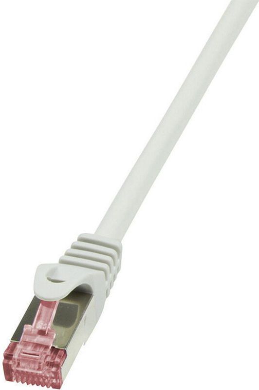 Logilink - CQ2062S RJ45 Netzwerkkabel, Patchkabel cat 6 s/ftp 3.00 m Grau Flammwidrig, mit Rastnasensc