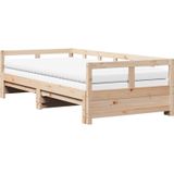 Vidaxl - Tagesbett Ausziehbar mit Matratzen 80x200 cm Massivholz Kiefer