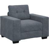 Sessel Dunkelgrau 60 cm Samt Vidaxl