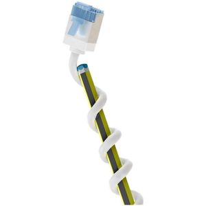 Goobay - Ultraflexibles cat 6A Patchkabel, slim, u/ftp, weiß, extrakurze Stecker, reiner Kupferleiter (cu), lszh, TPE-Mantel, awg 32. Kabellänge 0.5 m