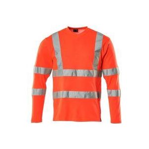 Mascot - Warnschutz Langarmshirt safe classic 18281 Gr. s warnrot