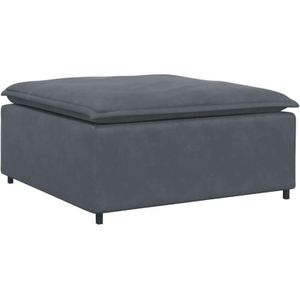 Vidaxl - Modulares Sofa Fußhocker-Modul Dunkelgrau 100x100x48 cm