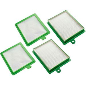 Vhbw - Filter-Set kompatibel mit AEG/Electrolux asc 6945, ausö 3000, avq 2220 ... 2250 Staubsauger - 4x Filter (HEPA-Filter, Mikrofilter)