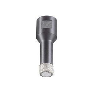 KWB - 500214 Diamant Fliesen-Loch-Bohrer für Winkelschleifer, Lochsäge mit M14-Aufnahme, Diamont-Bohrkrone Durchmesser 14 mm