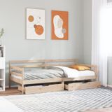 Vidaxl - Tagesbett mit Schubladen 90x200 cm Massivholz Kiefer