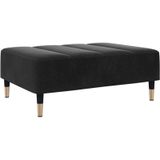 Fußhocker Schwarz 77x55x31 cm Samt Vidaxl