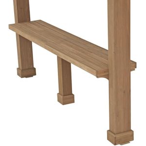 Seitenablage Holz Pavillon Devon Natur 59x299x96 cm - Westmann