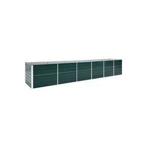 Garten-Hochbeet Verzinkter Stahl 480x80x77 cm Grün Vidaxl
