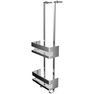 System2 Türetagere, 2 tiefe Körbe, chrom, 354500125 - Emco