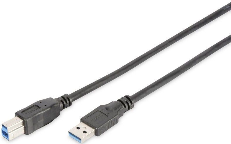 Digitus - USB-Kabel usb 3.2 Gen1 (usb 3.0 / usb 3.1 Gen1) usb-a Stecker, usb-b Stecker 1.80 m Schwarz