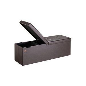 Deuba - casaria® Sitzbank mit Stauraum Faltbar Gepolstert Deckel Schlafzimmer Wohnzimmer Flur Sitztruhe Truhenbank Polsterbank xl - Braun