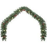 Vidaxl - Weihnachtsgirlande Geschmückt mit Kugeln und LED-Lichtern 10 m