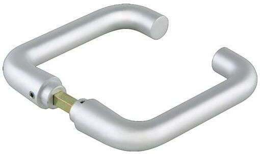 Glastürdrückerpaar Rundform lm Dark Niro f.Drückerf.VK 8mm - 81030115799 - Dormakaba