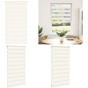 Vidaxl - Zebrarollo Marmorbeige 80x100 cm Stoffbreite 75,9 cm Polyester