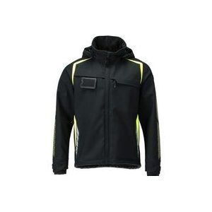 Mascot - Softshelljacke with hood accelerate safe 23002-246 Gr. 3XL black/hi-vis yellow