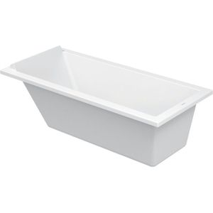 Starck Rechteck Badewanne 160x70cm, einer Rückenschräge, - Duravit