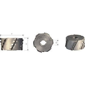 Mtecf001.44 - Kantenband-Fräsen Mit Schraube Aus Diamant D60 Pkd H2,5 Mm Axial 30° - Mobiltecnica .44d60 Lu65 Z3+3 Ztot24 Db25 Ax30° Li H2,5