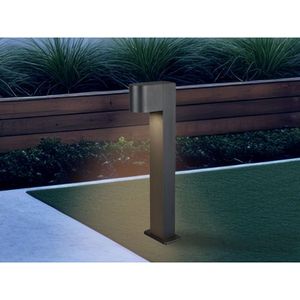 Meinewunschleuchte - led Sockelleuchte in aus Aluminium Anthrazit, Höhe 50cm
