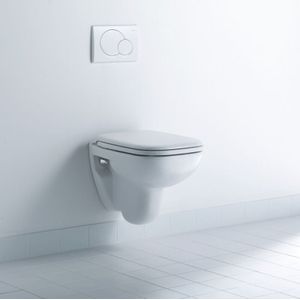 Duravit - D-Code Wand-WC Compact, Tiefspüler, 350x480x355mm,