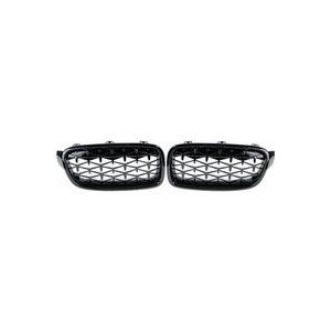 Glänzend schwarzer Diamant-Nierengrill für BMW 3er F30 F31 F35 F80 Limousine Kombi Touring 13–19