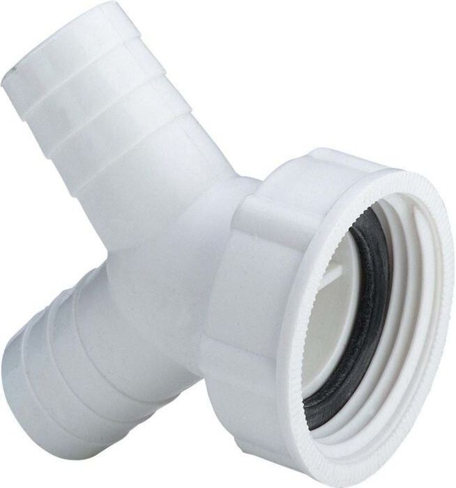 Schlauchverschraubung 109530 g 1 x 20-24 mm, 45°, für 2 Abwasserschlauchanschlüsse - Viega