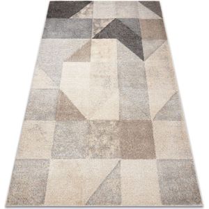 Teppich fusion 9777 creme / beige - Geometrisch, modern, abstrakt beige 180x270 cm