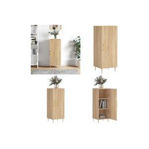 Vidaxl - Sideboard Sonoma-Eiche 34,5x34x90 cm Holzwerkstoff - Sideboard - Wohnzimmermöbel - Eichefarben - Holzmöbel - Regal - Home & Living