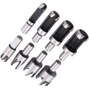 ZVD - 8pcs Cork Drill Bits Wood Plug Cutting Tool Carbon Steel Claw Cylinder Tenon Drill Bit Woodworking, 6mm 10mm 13mm 16mm