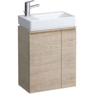 Pro s - Waschtischunterschrank mit Türen und Seitenablage rechts, 47x28x61 cm, Eiche hell H4830010954791 - Laufen