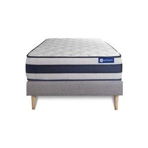 Actisom - Actilatex ergo matratze 90x200cm + Bettgestell mit lattenrost - Dicke : 24cm - Latex und Memory-Schaum - H4