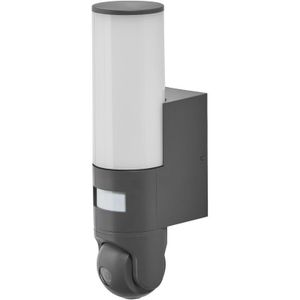 Smart+ wifi wall auto cam 12cm- Außenlampe mit Bewegungs- und Tageslichtsensor, HD-Kamera, integrierter Fernsprecheinrichtung und Alarm-Funktion, 16