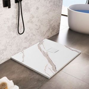 Duschtasse magnum carrara white 90X90