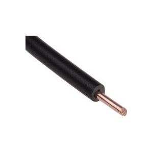 Kabel mit starrem Kern H07 v-u, 2.5mm2, schwarz, 25m Spule.