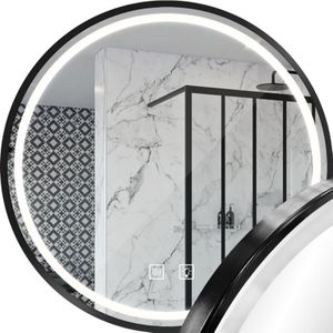 Spiegel led 50CM mmj black