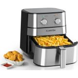 Klarstein - AeroVital Heißluftfritteuse - Fritteuse, 1700 Watt, 5,4 Liter Volumen, Temperatureinstellung, Timer, spülmaschinenfeste Teile, fettarmes,
