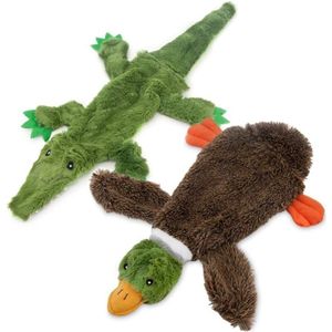 Best Pet Supplies - 2-in-1 Quietschendes Hundespielzeug mit weichem, strapazierfähigem Stoff für kleine, mittlere und große Haustiere by Keine