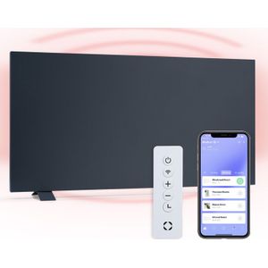 Infrarotheizung & Konvektor, Infrarotheizung mit Thermostat 1000W, IP24-Infrarotheizung Wandmontage/Standgerät mit App-Steuerung, Erkennung offener