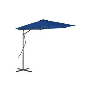 Sonnenschirm mit Stahl-Mast 300x230 cm Blau Vidaxl